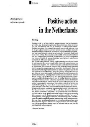 Positive action in the Netherlands