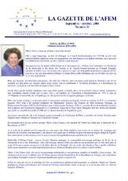 Gazette de l'AFEM [2005], 36 (Sept/Oct)