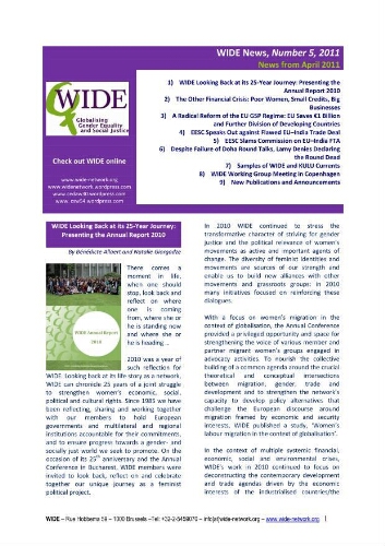 WIDE newsletter = WIDE news [2011], 5 (May)