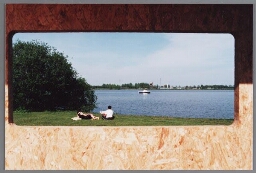 House in Park, installatie in het Amsterdamse Flevopark door Sander Haccou. 1998
