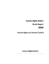 Human Rights Watch world report 2004