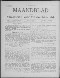 Maandblad van de Vereeniging voor Vrouwenkiesrecht  1902, jrg 6, no 8 [1902], 8