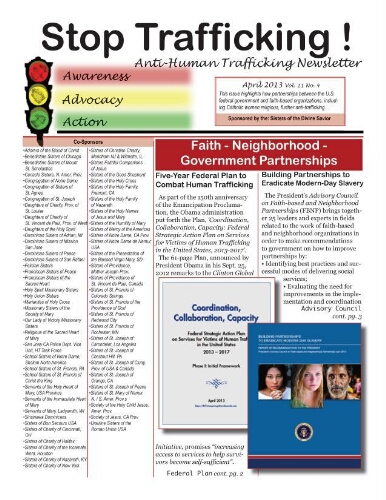 Stop trafficking! Anti-human trafficking newsletter [2013], 4 (April)