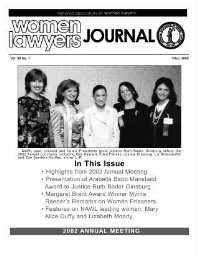 Women lawyers journal [2002], 1 (Fall)