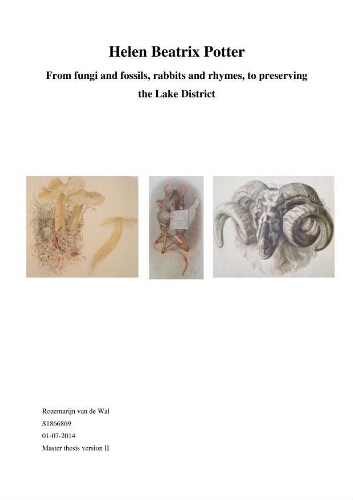 Helen Beatrix Potter: From fungi and fossils, rabbits and rhymes, to preserving the Lake District