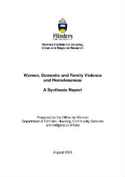 Women, domestic and family violence and homelessness
