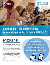 Online and ICT facilitated violence against women during COVID-19