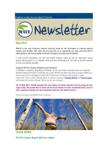 WAVE newsletter [2014], May