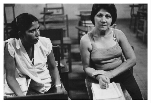 Volwasseneneducatie in Estelí, Nicaragua. 1984