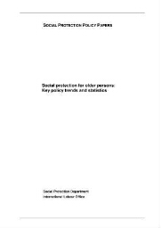 Social protection for older persons