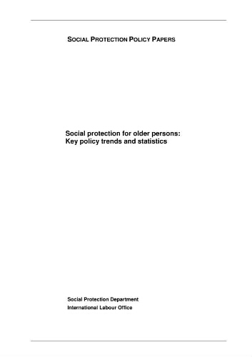 Social protection for older persons