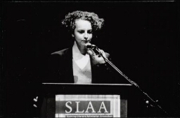 Xandra Schutte  tijdens Europride. 1994