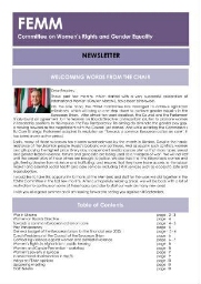 FEMM newsletter [2022], March-July