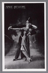 Briefkaart met danspaar  'Maxixe Brésilienne'. 193?