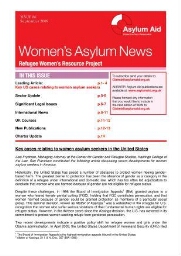 Women's asylum news [2009], 86 (September)