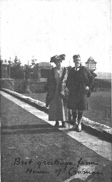 Lady Aberdeen en haar echtgenoot earl of Aberdeen 191??