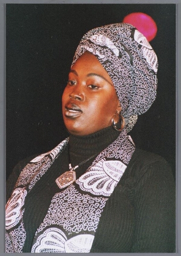 Cynthia Landbrug tijdens de Zami-award uitreiking 2003