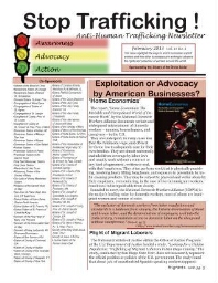 Stop trafficking! Anti-human trafficking newsletter [2013], 2 (February)