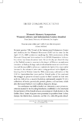Women's memory symposium