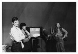 Voorbereidingen voor het TV programma Kijk Haar. 1980