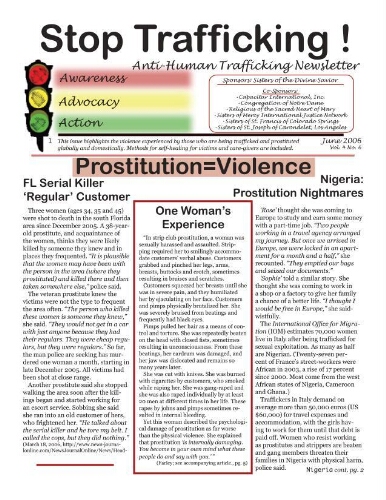 Stop trafficking! Anti-human trafficking newsletter [2006], 6 (June)