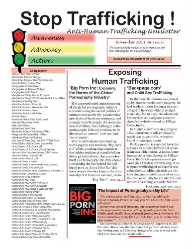 Stop trafficking! Anti-human trafficking newsletter [2011], 11 (November)
