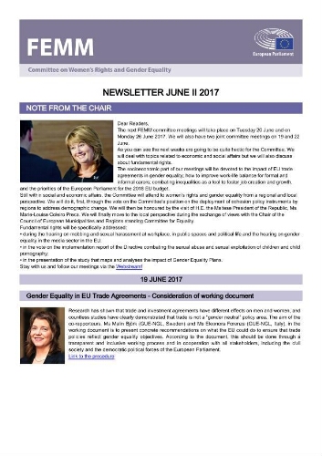 FEMM newsletter [2017], June II