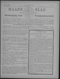 Maandblad van de Vereeniging voor Vrouwenkiesrecht  1916, jrg 20, no 12 [1916], 12