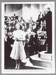 Bijschrift: 'One Hundred Men and a Girl, 1937 1937