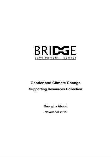 Gender and climate change