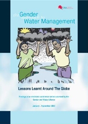 The gender approach to water management