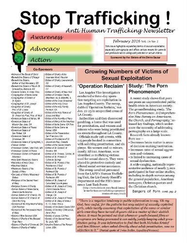 Stop trafficking! Anti-human trafficking newsletter [2016], 2 (February)