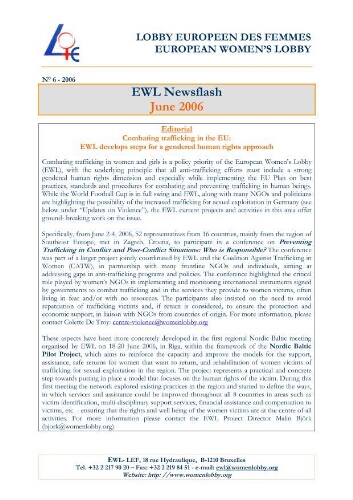 EWL newsflash [2006], 6 (June)