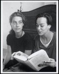 Portret van Evelyn en Anke 1996