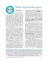 Women's sexual health journal [2004], November