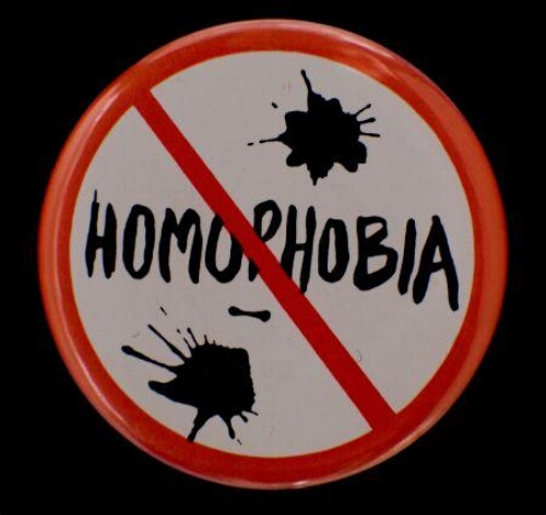 'Homophobia'. Button