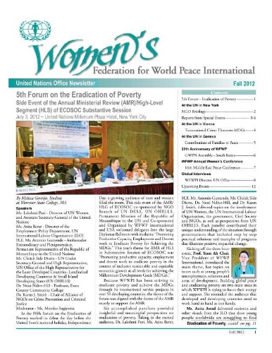 Women's Federation for World Peace International [2012], Fall