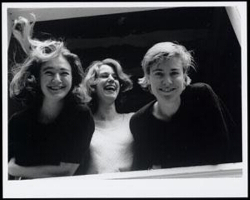 Portret van Michaëla (links), Barbra (midden) en Maike (rechts) 1996