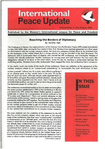 International peace update [2000], 3