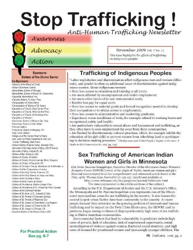 Stop trafficking! Anti-human trafficking newsletter [2009], 11 (November)