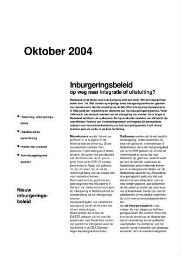 Nieuwbrief [2004], oktober