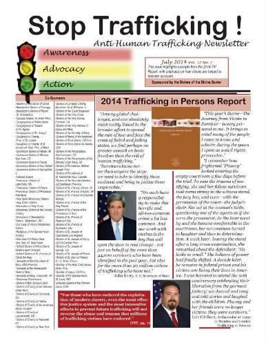Stop trafficking! Anti-human trafficking newsletter [2014], 7 (July)