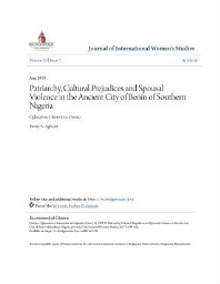 Patriarchy, Cultural Prejudices and Spousal Violence in the Ancient City of Benin of Southern Nigeria