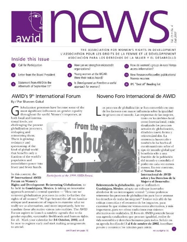 AWID news [2001], 4 (Fall)