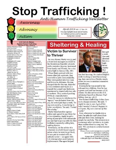Stop trafficking! Anti-human trafficking newsletter [2019], 4 (April)