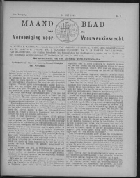 Maandblad van de Vereeniging voor Vrouwenkiesrecht  1915, jrg 19, no 5 [1915], 5