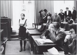 Suzanne Bisschof van Heemskerk in de tweede kamer. 1980