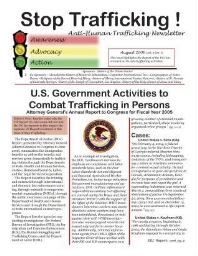 Stop trafficking! Anti-human trafficking newsletter [2006], 8 (August)
