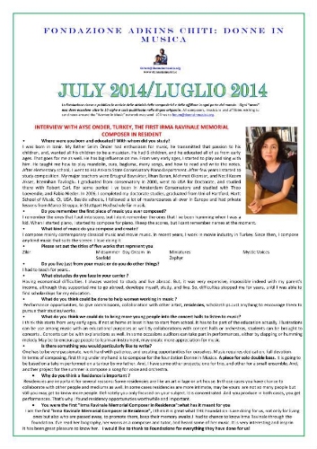 Fondazione Adkins Chiti [2014], July