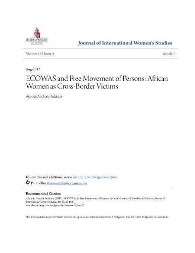 ECOWAS and Free Movement of Persons